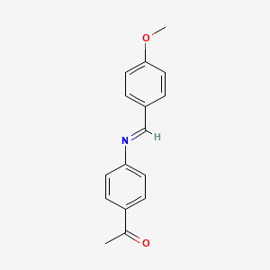 4-Acetyl-N-(4-methoxybenzylidene)aniline