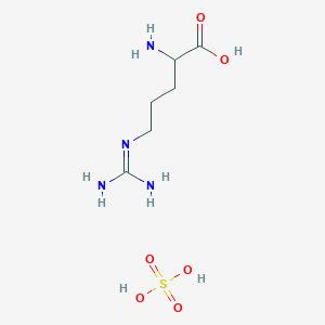 molecular formula C6H16N4O6S B1628374 2-Amino-5-(diaminomethylideneamino)pentanoic acid;sulfuric acid CAS No. 26700-68-5