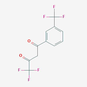 molecular formula C11H6F6O2 B1628375 4,4,4-Trifluoro-1-[3-(trifluoromethyl)phenyl]butane-1,3-dione CAS No. 94856-24-3