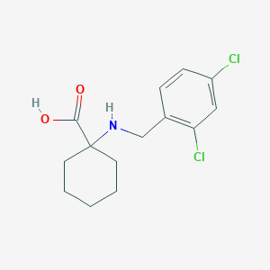 molecular formula C14H17Cl2NO2 B1628378 1-{[(2,4-Dichlorophenyl)methyl]amino}cyclohexane-1-carboxylic acid CAS No. 939761-03-2