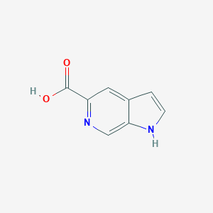molecular formula C8H6N2O2 B162838 1H-Pyrrolo[2,3-c]pyridine-5-carboxylic acid CAS No. 130473-27-7
