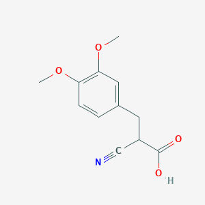 2-Cyano-3-(3,4-dimethoxyphenyl)propanoic acid