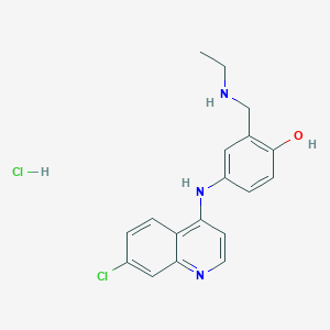 molecular formula C18H19Cl2N3O B162839 4-((7-Chloroquinolin-4-yl)amino)-2-((ethylamino)methyl)phenol hydrochloride CAS No. 1246819-11-3