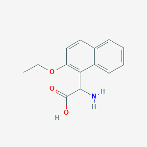 2-Amino-2-(2-ethoxynaphthalen-1-YL)acetic acid