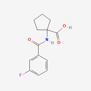 1-(3-Fluorobenzamido)cyclopentanecarboxylic acid