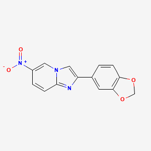 molecular formula C14H9N3O4 B1628415 2-(1,3-Benzodioxol-5-yl)-6-nitroimidazo[1,2-a]pyridine CAS No. 904813-81-6