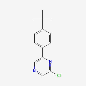 molecular formula C14H15ClN2 B1628418 2-(4-(tert-Butyl)phenyl)-6-chloropyrazine CAS No. 943997-52-2
