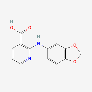 molecular formula C13H10N2O4 B1628420 2-Benzo[1,3]dioxol-5-ylamino-nicotinic acid CAS No. 55285-28-4