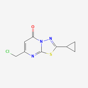 7-(chloromethyl)-2-cyclopropyl-5H-[1,3,4]thiadiazolo[3,2-a]pyrimidin-5-one