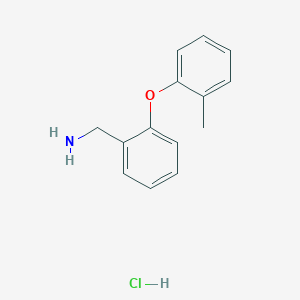 molecular formula C14H16ClNO B1628432 2-(2-Methylphenoxy)benzylamine hydrochloride CAS No. 870061-76-0