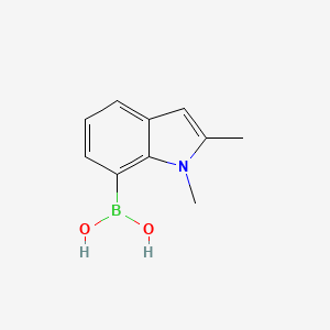 molecular formula C10H12BNO2 B1628434 1,2-Dimethyl-1H-indole-7-boronic acid CAS No. 864754-32-5