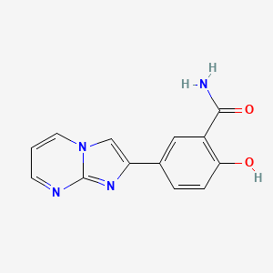 2-Hydroxy-5-imidazo[1,2-a]pyrimidin-2-yl-benzamide