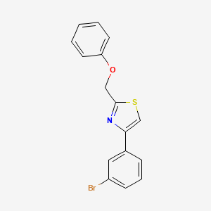 molecular formula C16H12BrNOS B1628459 4-(3-Bromophenyl)-2-(phenoxymethyl)thiazole CAS No. 864685-49-4