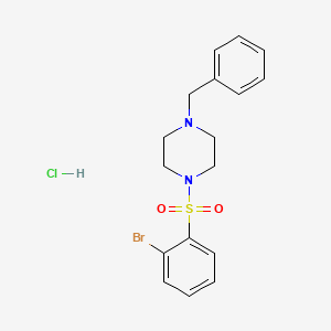 1-Benzyl-4-(2-bromophenylsulfonyl)piperazine hydrochloride