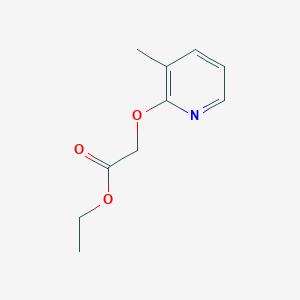 molecular formula C10H13NO3 B1628470 (3-Methyl-pyridin-2-yloxy)-acetic acid ethyl ester CAS No. 91012-56-5