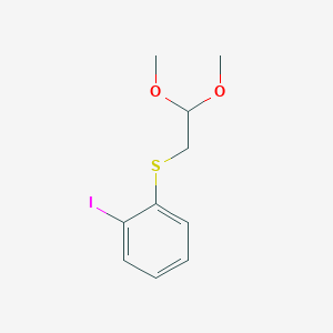 B1628471 1-(2,2-Dimethoxy-ethylsulfanyl)-2-iodo-benzene CAS No. 864684-77-5