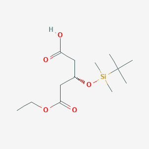 molecular formula C13H26O5Si B1628492 Ethyl (S)-3-(tert-butyldimethylsiloxy)glutarate CAS No. 957509-27-2