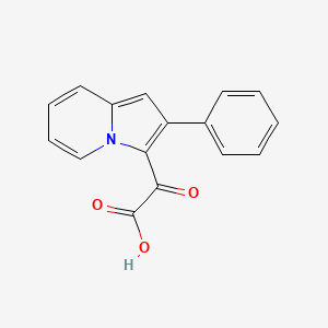 2-Oxo-2-(2-phenylindolizin-3-yl)acetic acid