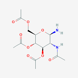 molecular formula C14H22N2O8 B016285 2-乙酰氨基-2-脱氧-3,4,6-三-O-乙酰-β-D-吡喃葡萄糖胺 CAS No. 4515-24-6