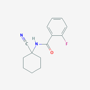 molecular formula C14H15FN2O B1628501 N-(1-cyanocyclohexyl)-2-fluorobenzamide CAS No. 912771-10-9
