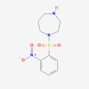 molecular formula C11H15N3O4S B1628520 1-((2-Nitrophenyl)sulfonyl)-1,4-diazepane CAS No. 954261-97-3