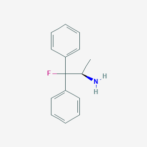 molecular formula C15H16FN B1628527 (R)-1,1-Diphenyl-1-fluoro-2-aminopropane CAS No. 352534-91-9