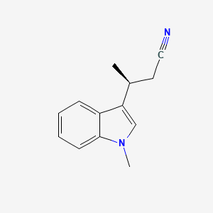 molecular formula C13H14N2 B1628528 (3S)-(-)-3-(1-Methyl-1H-indol-3-yl)butanenitrile CAS No. 429689-24-7