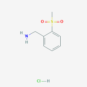 molecular formula C8H12ClNO2S B1628532 2-(Methanesulfonyl)benzylamine hydrochloride CAS No. 342816-14-2
