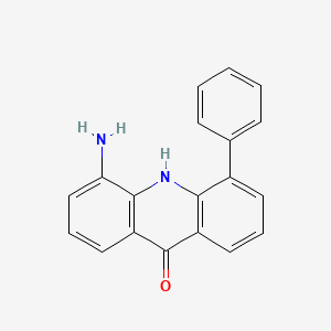 molecular formula C19H14N2O B1628553 4-AMINO-5-PHENYL-10H-ACRIDIN-9-ONE CAS No. 893612-60-7