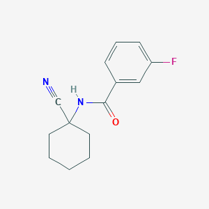 molecular formula C14H15FN2O B1628556 N-(1-cyanocyclohexyl)-3-fluorobenzamide CAS No. 912770-84-4