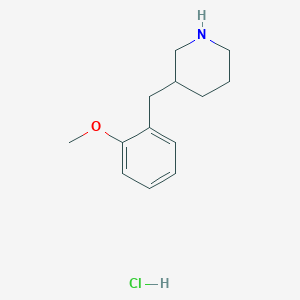molecular formula C13H20ClNO B1628574 3-(2-Methoxybenzyl)piperidine hydrochloride CAS No. 26873-23-4