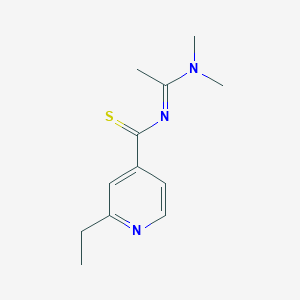 molecular formula C12H17N3S B1628577 N-(1-Dimethylamino-ethylidene)-2-ethyl-thioisonicotinamide CAS No. 864754-43-8