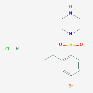 molecular formula C12H18BrClN2O2S B1628580 4-(4-Bromo-2-ethyl-benzenesulfonyl)-piperazine hydrochloride CAS No. 864759-59-1