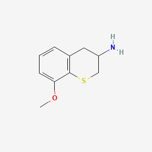 molecular formula C10H13NOS B1628590 8-Methoxythiochroman-3-amine CAS No. 771454-16-1