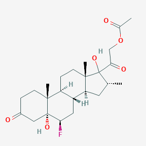 6beta-Fluoro-5alpha,17,21-trihydroxy-16alpha-methylpregnane-3,20-dione 21-acetate