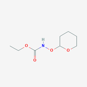 B162863 ethyl N-(oxan-2-yloxy)carbamate CAS No. 136775-09-2