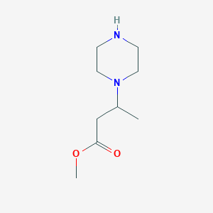 molecular formula C9H18N2O2 B1628630 Methyl 3-(piperazin-1-yl)butanoate CAS No. 479065-32-2