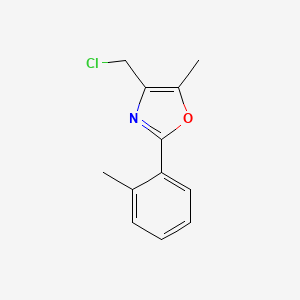 4-(Chloromethyl)-5-methyl-2-(2-methylphenyl)-1,3-oxazole