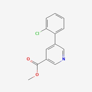 molecular formula C13H10ClNO2 B1628646 Methyl 5-(2-chlorophenyl)nicotinate CAS No. 893734-64-0