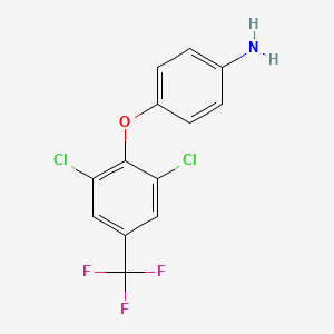 4-[2,6-Dichloro-4-(trifluoromethyl)phenoxy]aniline