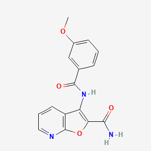 3-(3-Methoxybenzamido)furo[2,3-b]pyridine-2-carboxamide