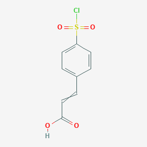 molecular formula C₉H₇ClO₄S B016287 4-Chlorosulfonylcinnamic acid CAS No. 17641-30-4