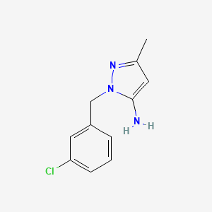 molecular formula C11H12ClN3 B1628729 1-(3-chlorobenzyl)-3-methyl-1H-pyrazol-5-amine CAS No. 1006682-91-2