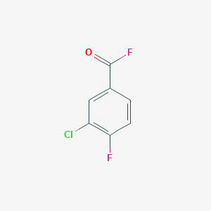 molecular formula C7H3ClF2O B1628731 3-Chloro-4-fluorobenzoyl fluoride CAS No. 80277-51-6