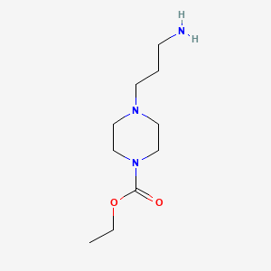 molecular formula C10H21N3O2 B1628737 3-(4-Ethoxycarbonylpiperazinyl)propanamine CAS No. 79511-53-8