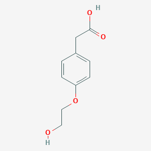 B162874 2-(4-Hydroxyethoxyphenyl)acetic acid CAS No. 132004-29-6