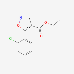 molecular formula C12H10ClNO3 B1628741 ETHYL-5-(2-CHLOROPHENYL)-ISOXAZOLE-4-CARBOXYLATE CAS No. 76344-89-3