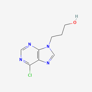 3-(6-chloro-9H-purin-9-yl)propan-1-ol