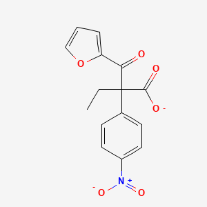 B1628755 2-(Furan-2-carbonyl)-2-(4-nitrophenyl)butanoate CAS No. 887411-65-6