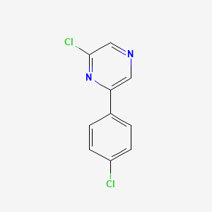 molecular formula C10H6Cl2N2 B1628773 2-Chloro-6-(4-chlorophenyl)pyrazine CAS No. 637353-09-4